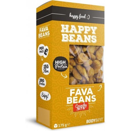 Body & Fit Happy Beans - Natuurlijke bonen snack - 1 pak (175 gram) - Fava Beans