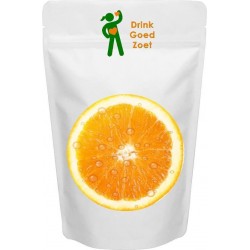 Gezonde Limonade poeder sinaasappel suikervrij zonder kunstmatige zoetstoffen biologisch Drink Goed Zoet