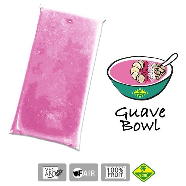 Guave Guanabana - Bevroren fruit puree (pulp) - Acai fine fruits club - 4 Kg (40 x 100g)