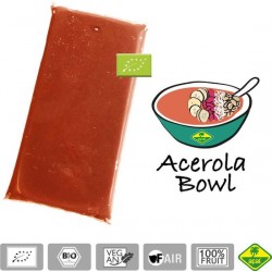 Acerola BIO - Bevroren fruit puree (pulp) - Acai fine fruits club - 4 Kg (40 x 100 g)