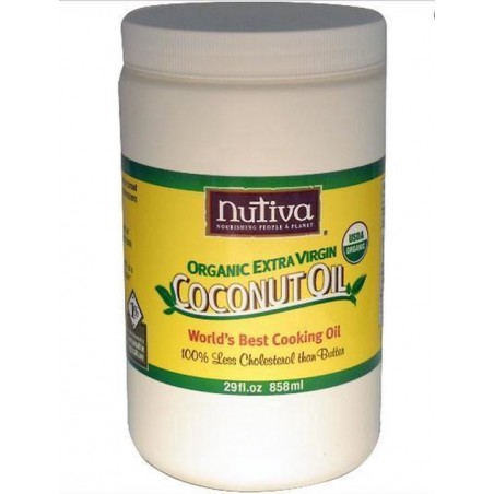 Kokosnoot Olie, Biologisch & Extra Vierge (823 gram) - Nutiva